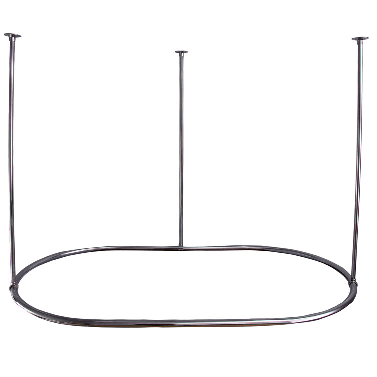 Barclay 72" L Oval Fixed Shower Curtain Rod & Reviews Wayfair